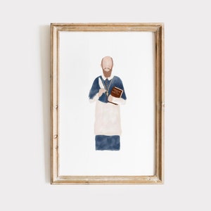 St. Francis de Sales Print Digital Download | Saint Print, Catholic Art Prints, Catholic Gifts