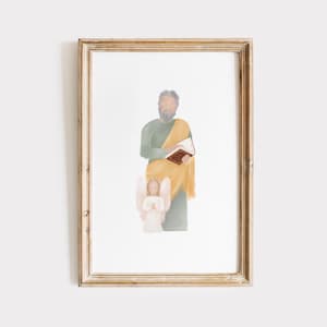 St. Matthew Print Digital Download | Saint Print, Catholic Art Prints, Catholic Gifts