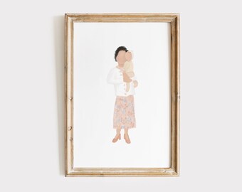 Santa Gianna Molla Imprimir Descarga Digital / Saint Print, Impresiones de Arte Católico, Regalos Católicos