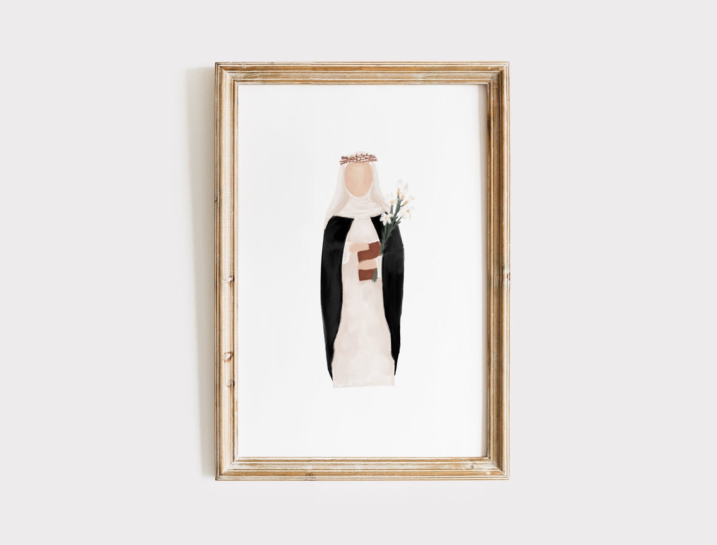St. Catherine of Siena Print Digital Download | Saint Print, Catholic ...