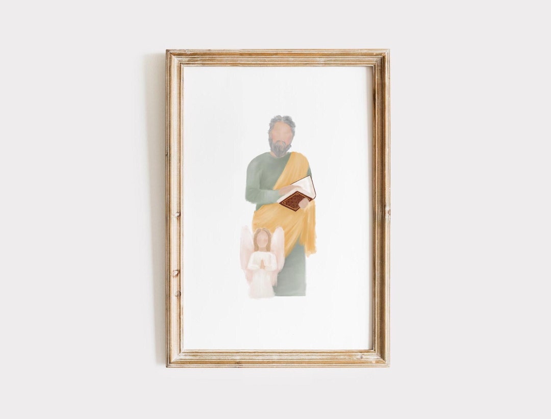 St. Matthew Print Digital Download | Saint Print, Catholic Art Prints ...