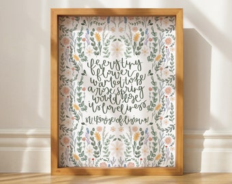 St. Therese of Lisieux Quote Print Digital Download | The Little Flower, Saint Quotes, Catholic Art Prints, Catholic Gifts