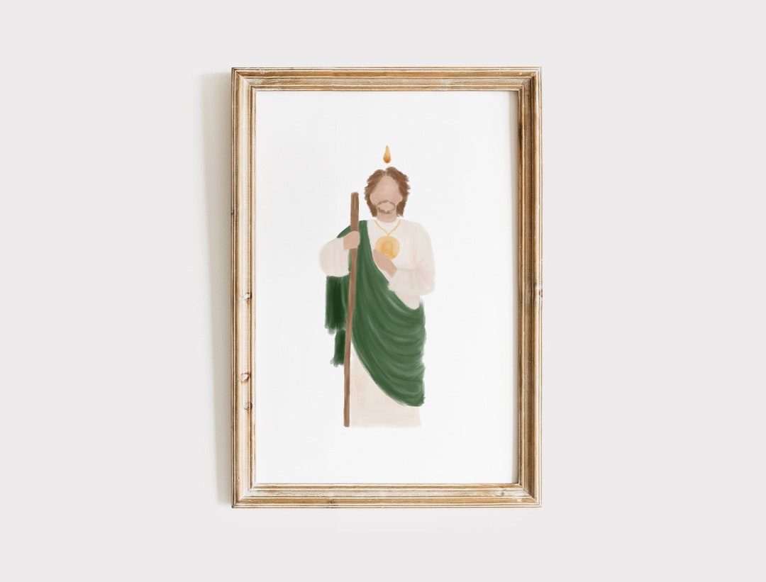 St. Jude Print Digital Download | Saint Print, Catholic Art Prints ...