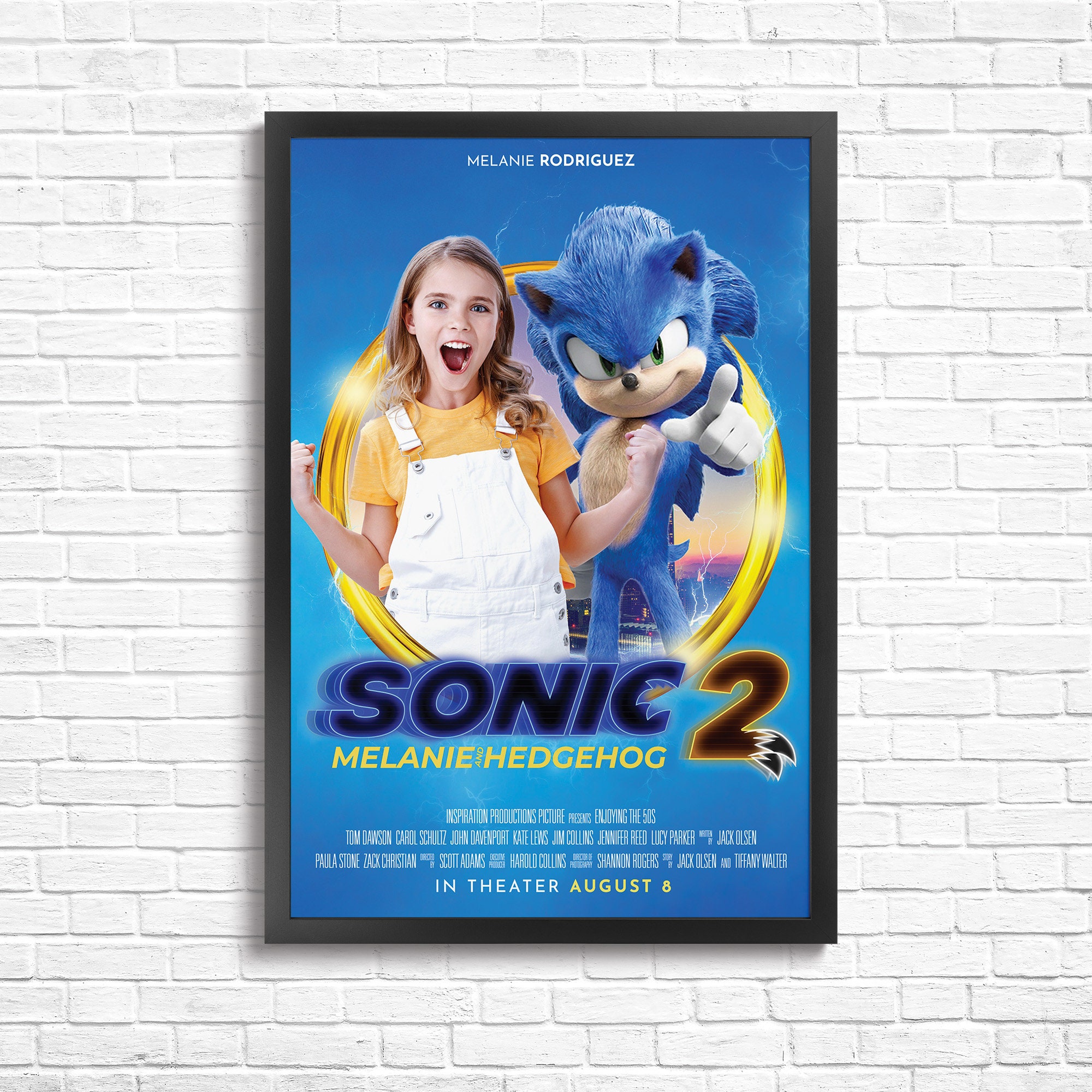 Sonic The Hedgehog 2 - original theatrical movie poster - 27x40 2 Sided