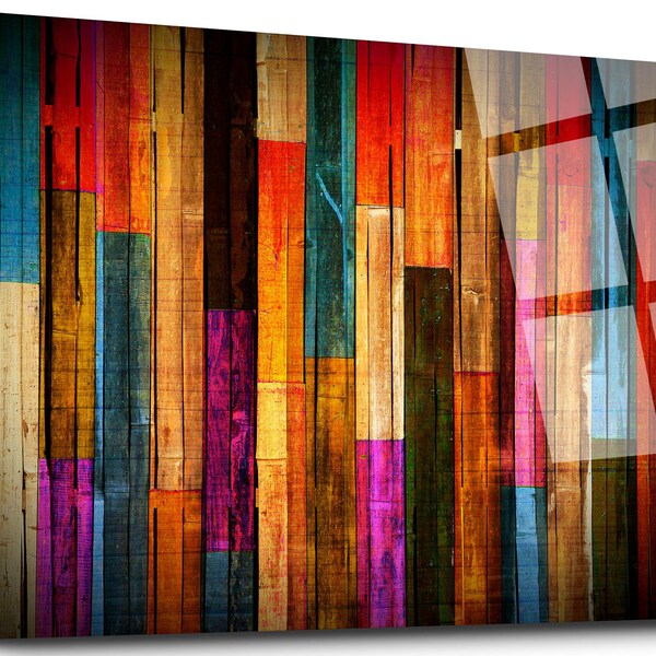 Tempered Glass Wall Art Vertical Etsy