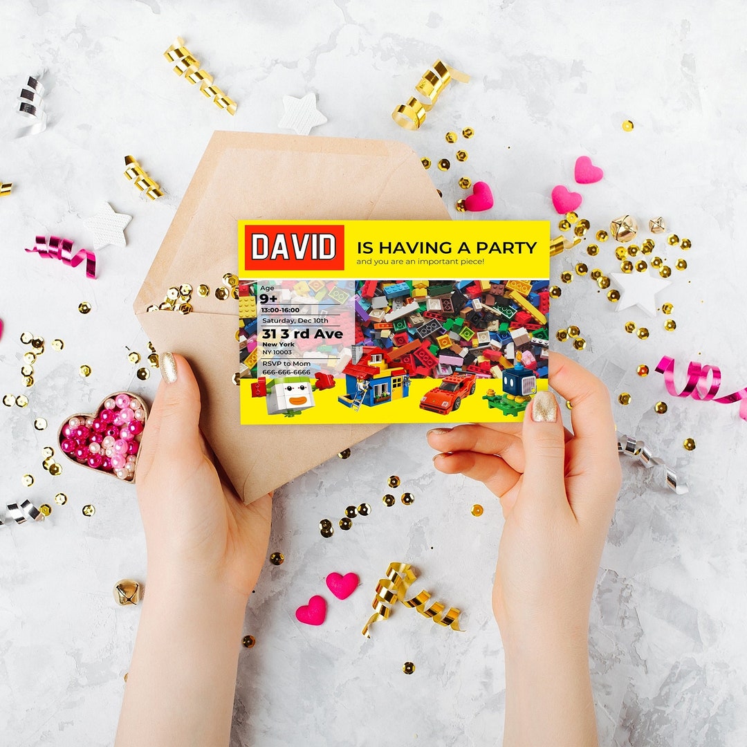 Custom Birthday Party Invitation on 5x7 Inch Cards