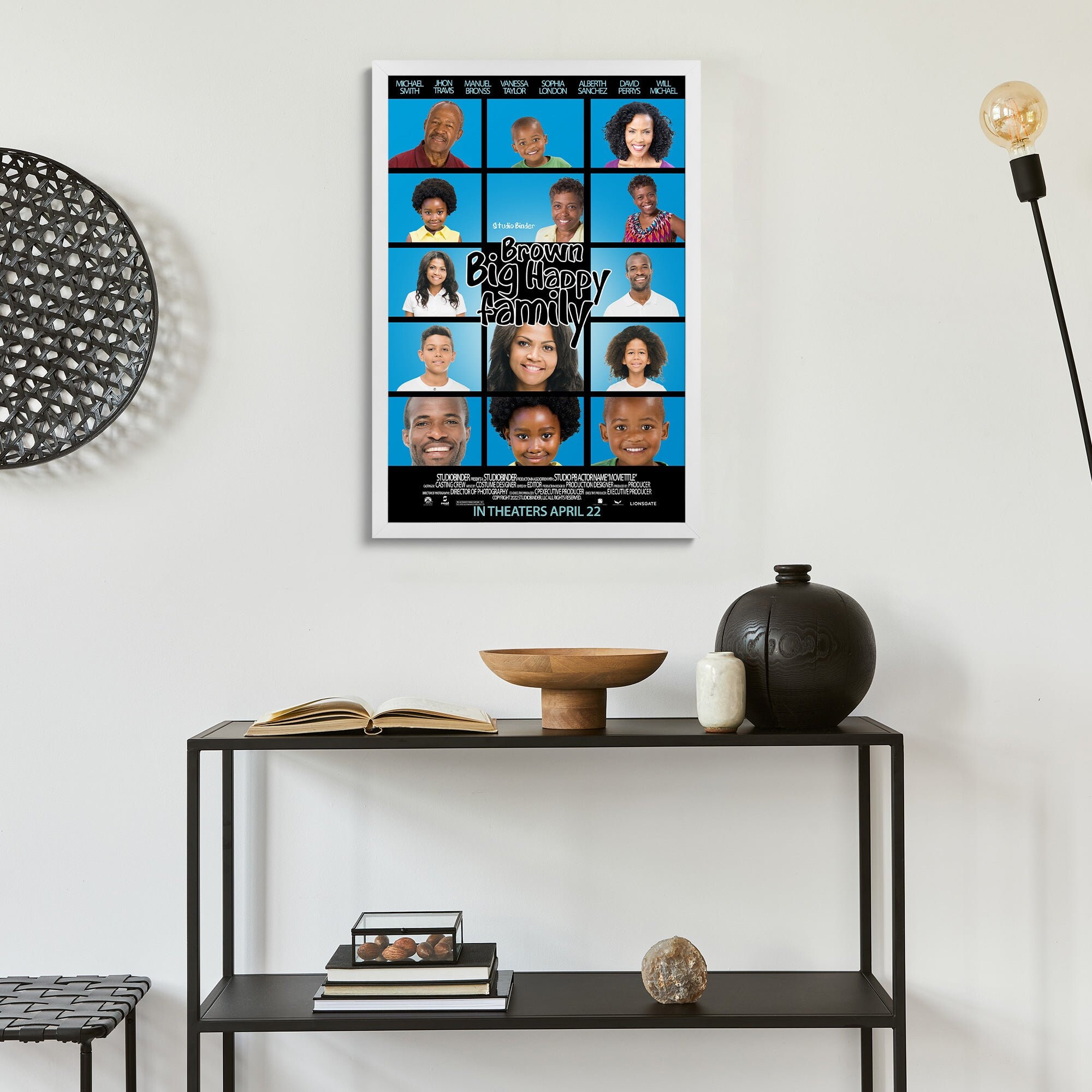 The Brady Bunch Custom Movie Poster | Personalized Family Poster Design ...
