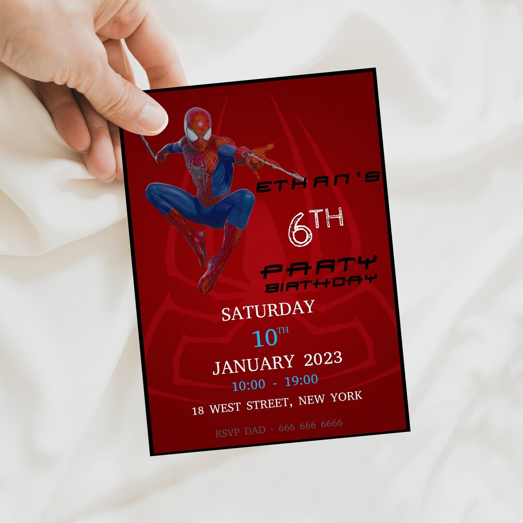 Custom Birthday Party Invitation on 5x7 Inch Cards