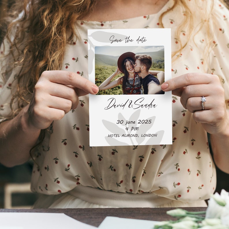 Magnet Invitations Custom Wedding Invitation on Magnet | 5x7 Inch Magnetic Save the Date ...