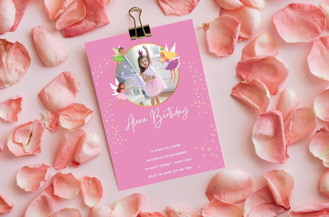 Custom Birthday Party Invitation on 5x7 Inch Cards