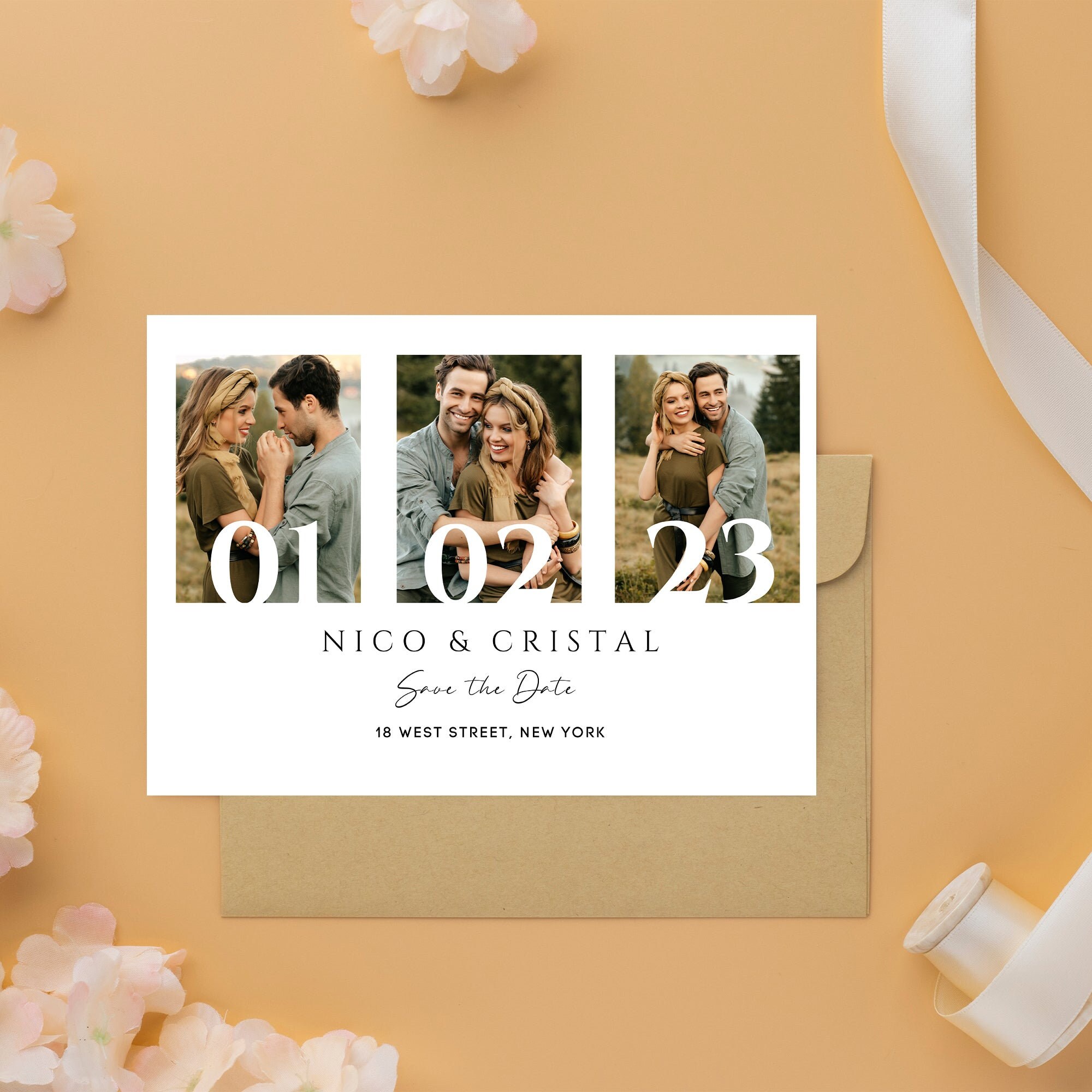 Magnet Invitations Custom Wedding Invitation on Magnet 4x6 Inch Magnetic Save the Date ...
