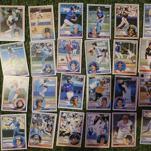 Cartões de beisebol Topps de 1983 (vários)