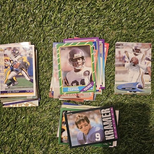Varias tarjetas de los Minnesota Vikings