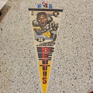 Full size Jerome "the Bus" pennant Pittsburgh Steelers