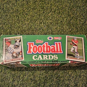 Juego de fábrica de fútbol Topps de 1991