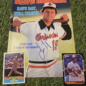 Revista Sports Illustrated assinada por Fred Lynn