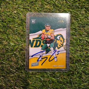 Handsignierte Trey Lance-Karte
