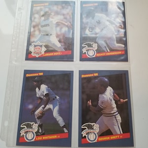 Carte grandi di Donruss Baseball 1986 (set di 4)