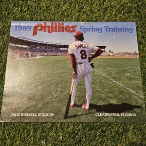 1989 signed Philadelphia Phillies Spring Training Program.