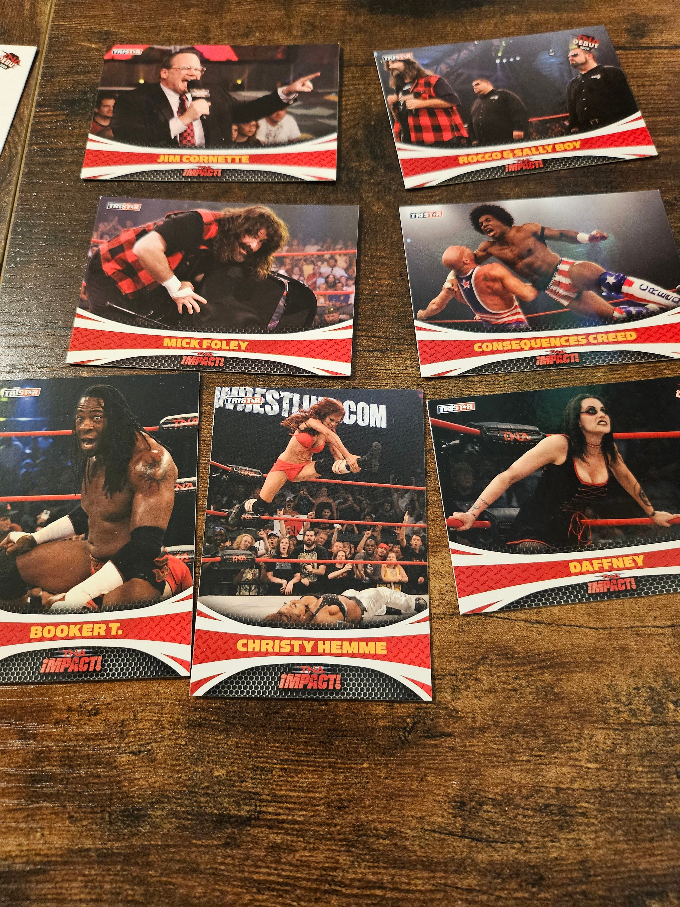 TNA Wrestling License Plate Cards Etsy