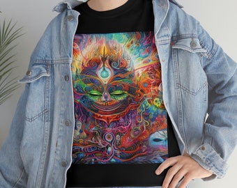 Transcendental Vision Quest Shirt | Festival Clothes | Witchy Clothes | Buddhism | T-shirt | Heavy Cotton Tee | T-shirt | Sacred Geometry