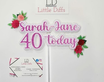 Cake Topper Personalised