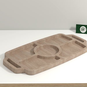 Bandeja de servicio A - 3D STL y archivos vectoriales para CNC - stl, dxf, svg, eps, ai, pdf
