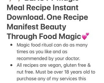 Perfection Beauty Magic Recipe Instant Download Egyptian Magic Recipe