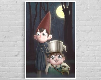 Over The Garden Wall Poster (A3) (Wirt and Greg Fanart)
