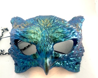 Owl Mask Menpo Hard Resin Masquerade Mask