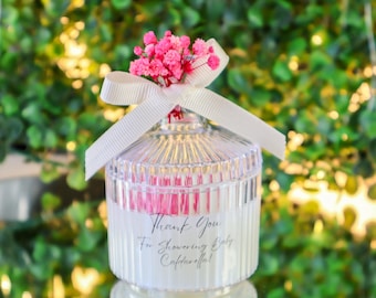 Personalized Wedding Candle Favors • Candle Favors • Wedding Favors for Guests • Bridal Shower Favor • Bulk Wedding Favors