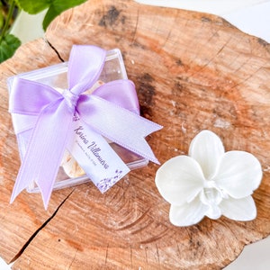 Wedding Scented Peony Candle Favor, Personalized Flower Candle, Rose Candle, Bridesmaid Gift, Wedding Gift, Nikkah Candle, Blooming Peony