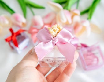 Personalized Wedding Favors | Bridal Shower Engagement Gifts | Handmade Bubble Candle | Custom Wedding Presents for Guests