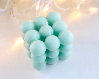 beeswax candle, Luxury Bubble Cube Candle - Home Decor Candles - Wedding Favor - Perfect Gift Him or Her Candle - Colors - Rubix Cube Candle