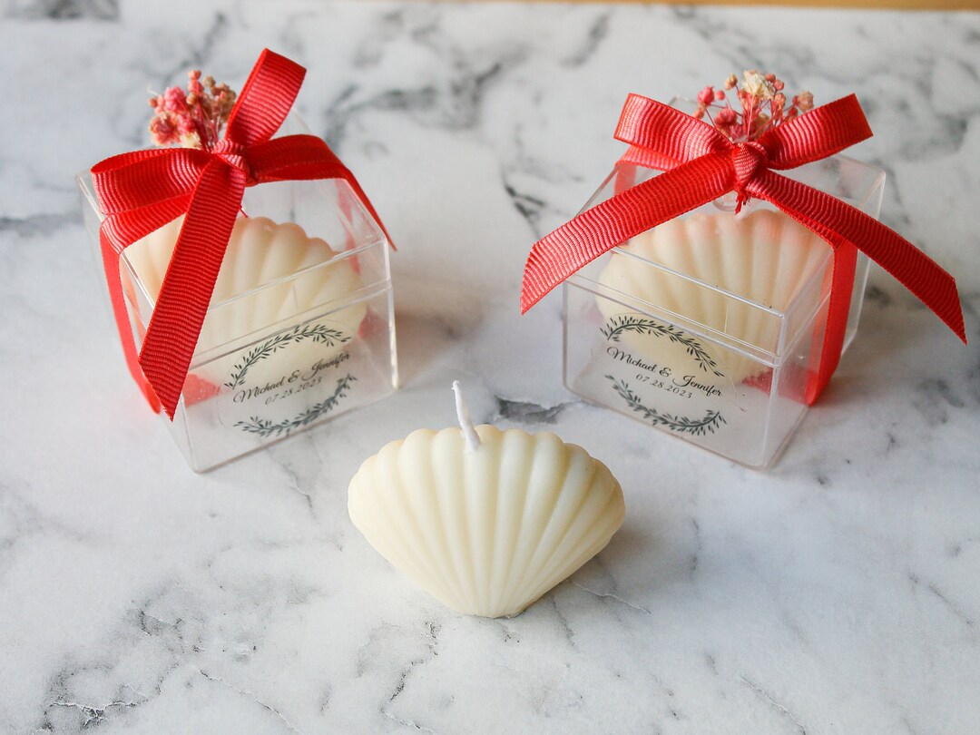 Wedding Candle Favors Custom Candle Personalized Guests Etsy