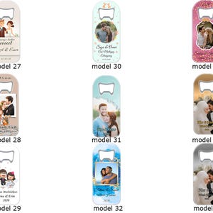 Personalized Magnet Bottle Opener: Custom Wedding Favor