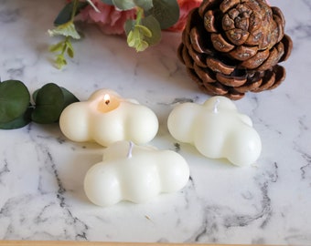 Cloud Shaped Candles: Wedding, Shower, Baptism Favors