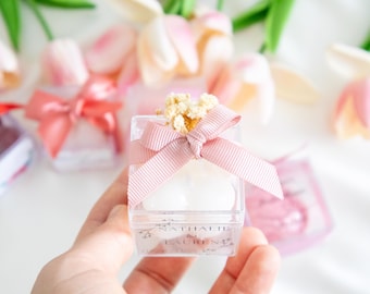 Baby shower favors Bubble Candle Favors: Personalized Wedding, Baptism, Engagement Bulk Gift
