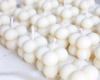 バブルキューブキャンドル50個、ベビーシャワーキャンドル、婚約祝いのギフト（カスタマイズ可能）、結婚式のゲスト用キャンドルギフト、パーソナライズキャンドル、小型キャンドル