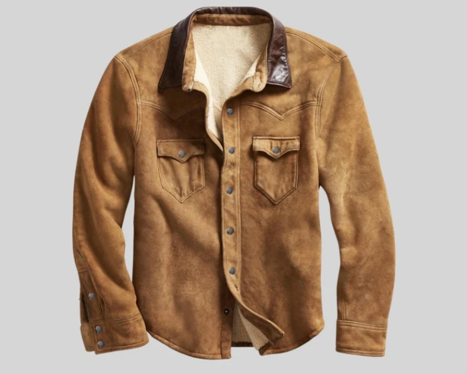 suede leather shirt