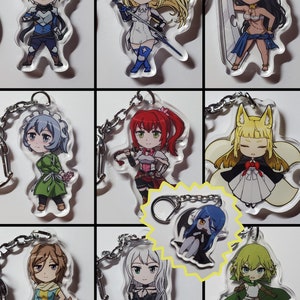 Buy 2 Get 1 Free! Danmachi Keychains (Bell, Ais, Aisha, Syr, Alise, Haruhime, Naaza, Alfia, Ryuu, Wiene)