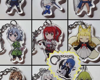 Buy 2 Get 1 Free! Danmachi Keychains (Bell, Ais, Aisha, Syr, Alise, Haruhime, Naaza, Alfia, Ryuu, Wiene)