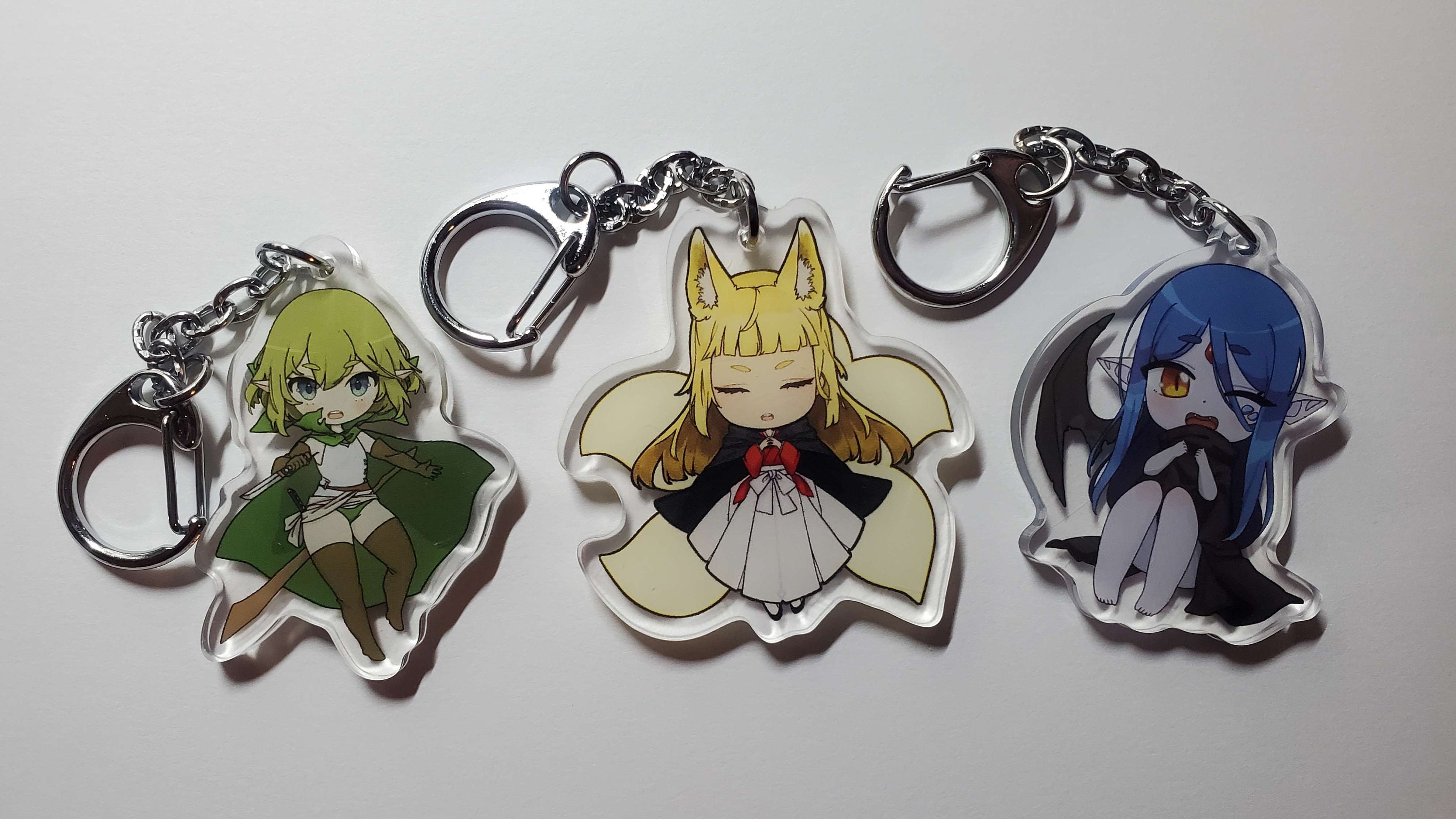 2個買うと1個無料！ダンまちキーホルダー（ベル、アイズ、アイシャ