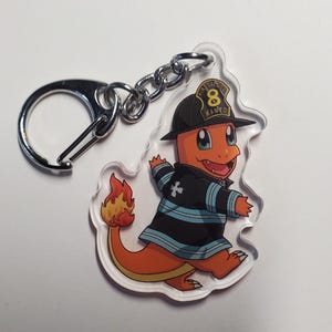 Llavero de Charmander bombero (F Force Anime X Poke)