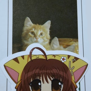 Puchiko Peeker Anime Sticker