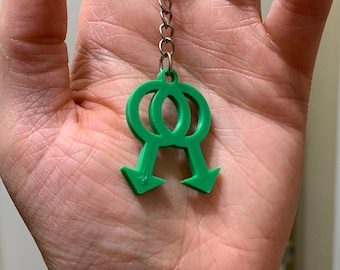 Gay Pride Keyring Keychain | LGBTQ+ Pride Accessories | MLM Symbols
