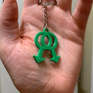 Gay Pride Keyring Keychain | LGBTQ+ Pride Accessories | MLM Symbols