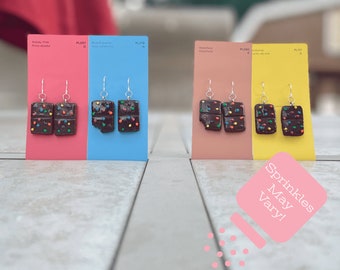 Clay Cosmic Brownie Earrings