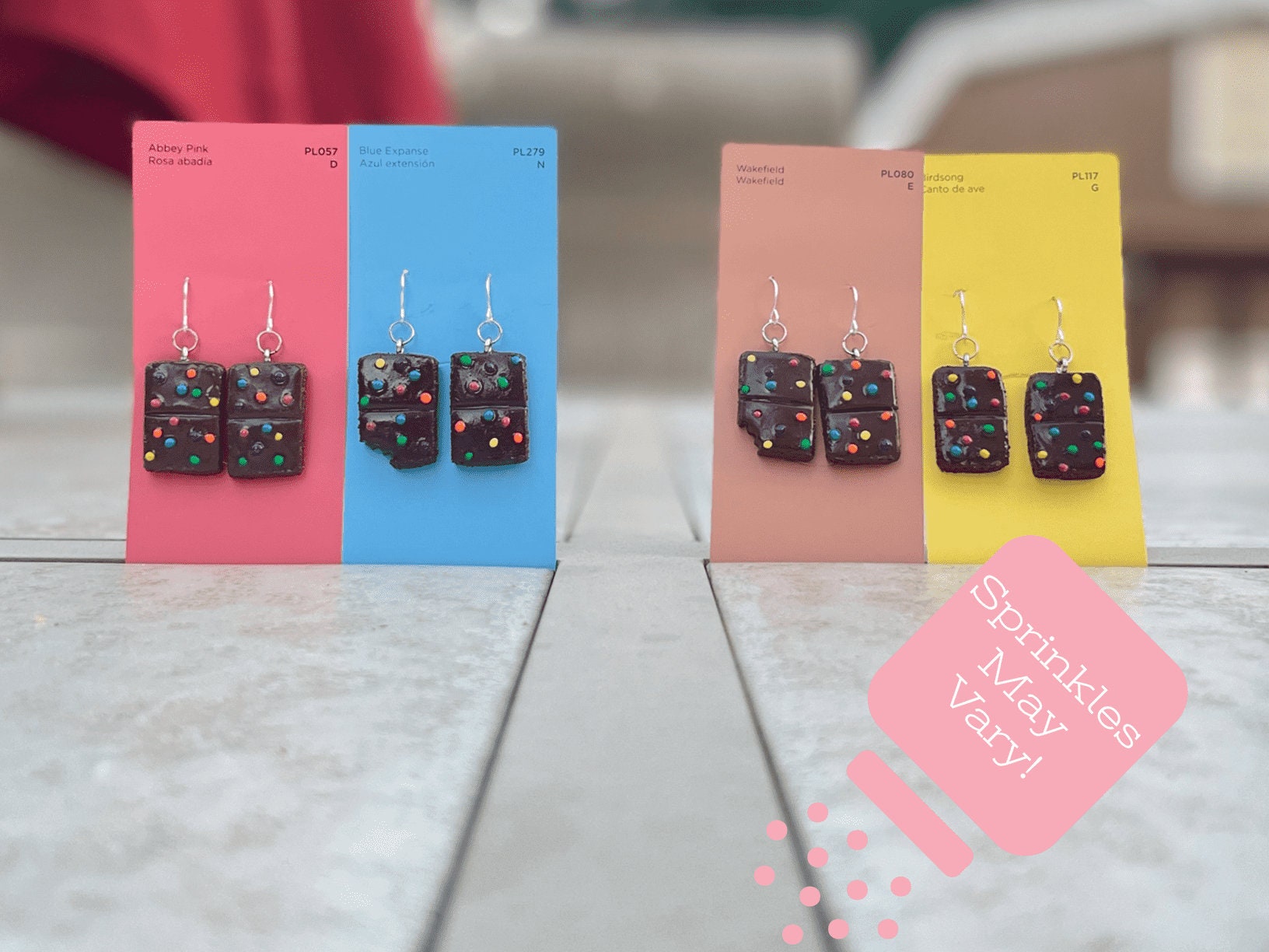 Clay Cosmic Brownie Earrings Etsy