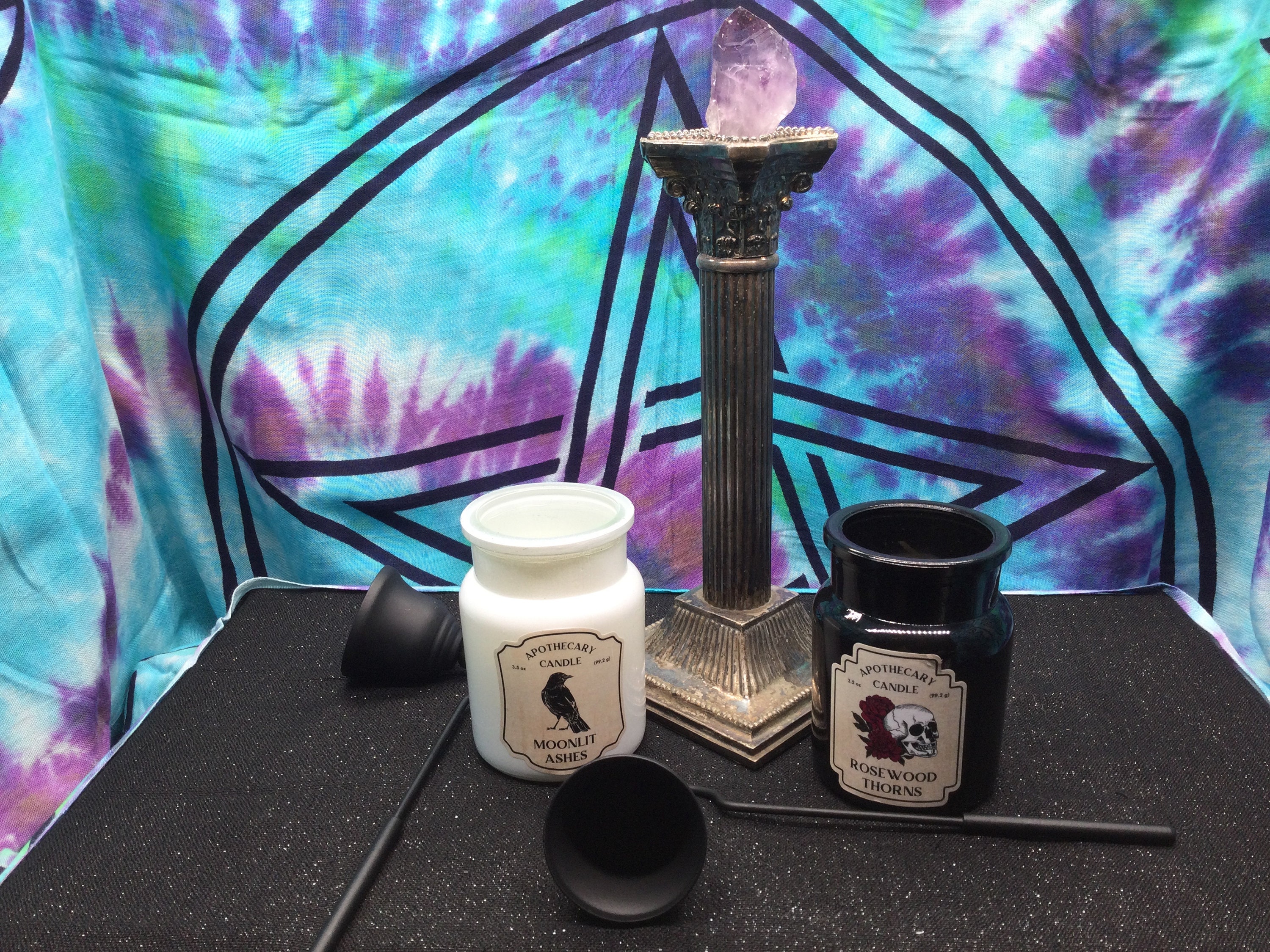 Scented Candle in a Jar, Candle Snuffer, Apothecary Candle, Decorative